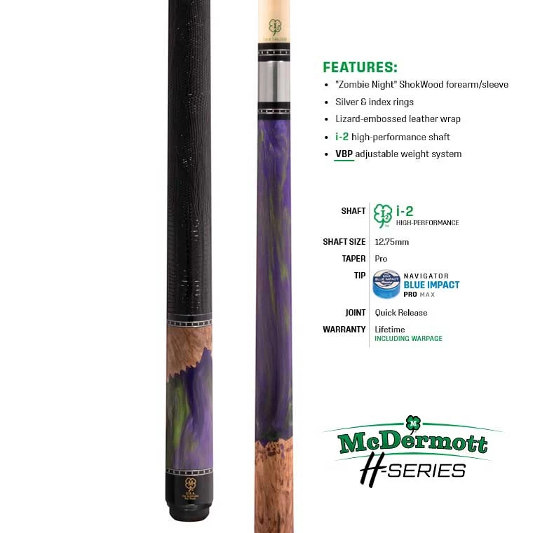 McDermott H Series Model H1453 Cue Zombie ShokWood 1 McDermott H Series Model H1453 Cue Zombie ShokWood