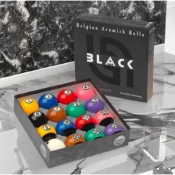 Aramith Black TV Pool Ball Set Duramith
