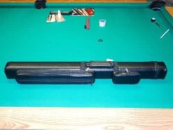 Pool Case For Two Cues With Jump Cue Pocket