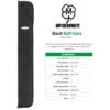 McDermott Black Soft Two Piece Cue Case