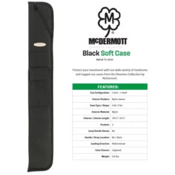 McDermott Black Soft Two Piece Cue Case