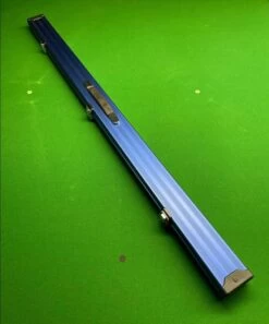 Lightweight Three Quarter Cue Case Two Section Aluminium -Billiards Equipment Shop blue three quarter case