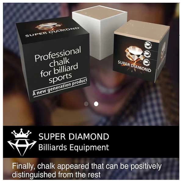 Super Diamond Billiard Chalk Long-Lasting 1 Super Diamond Billiard Chalk Long-Lasting