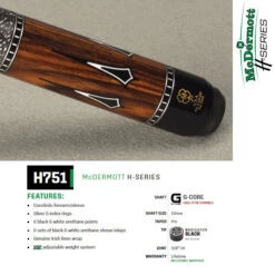 McDermott H751 Cocobolo Master Cue