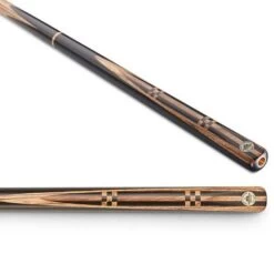 Peradon Knight Cue Zebrano & Ebony Snooker Cue