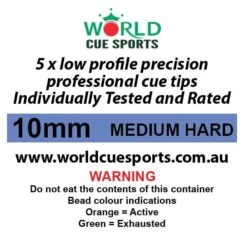 Premium Leather Cue Tips – Consistent & Tested -Billiards Equipment Shop medium hard tips wcs