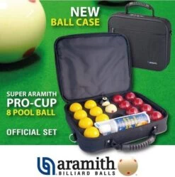 Super Aramith Pro 8 Ball Set With Case