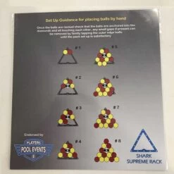 Shark Supreme Pool Rack 2-Inch Balls -Billiards Equipment Shop shark rack back