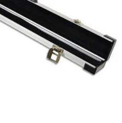 Peradon Silver Aluminium Cue Case 3QTR -Billiards Equipment Shop three quarter cue case end